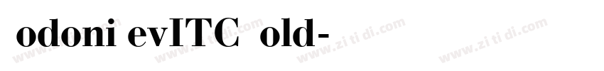 BodoniSevITC Bold字体转换